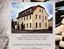 Tablet Screenshot of landhotel-stadt-nuernberg.de